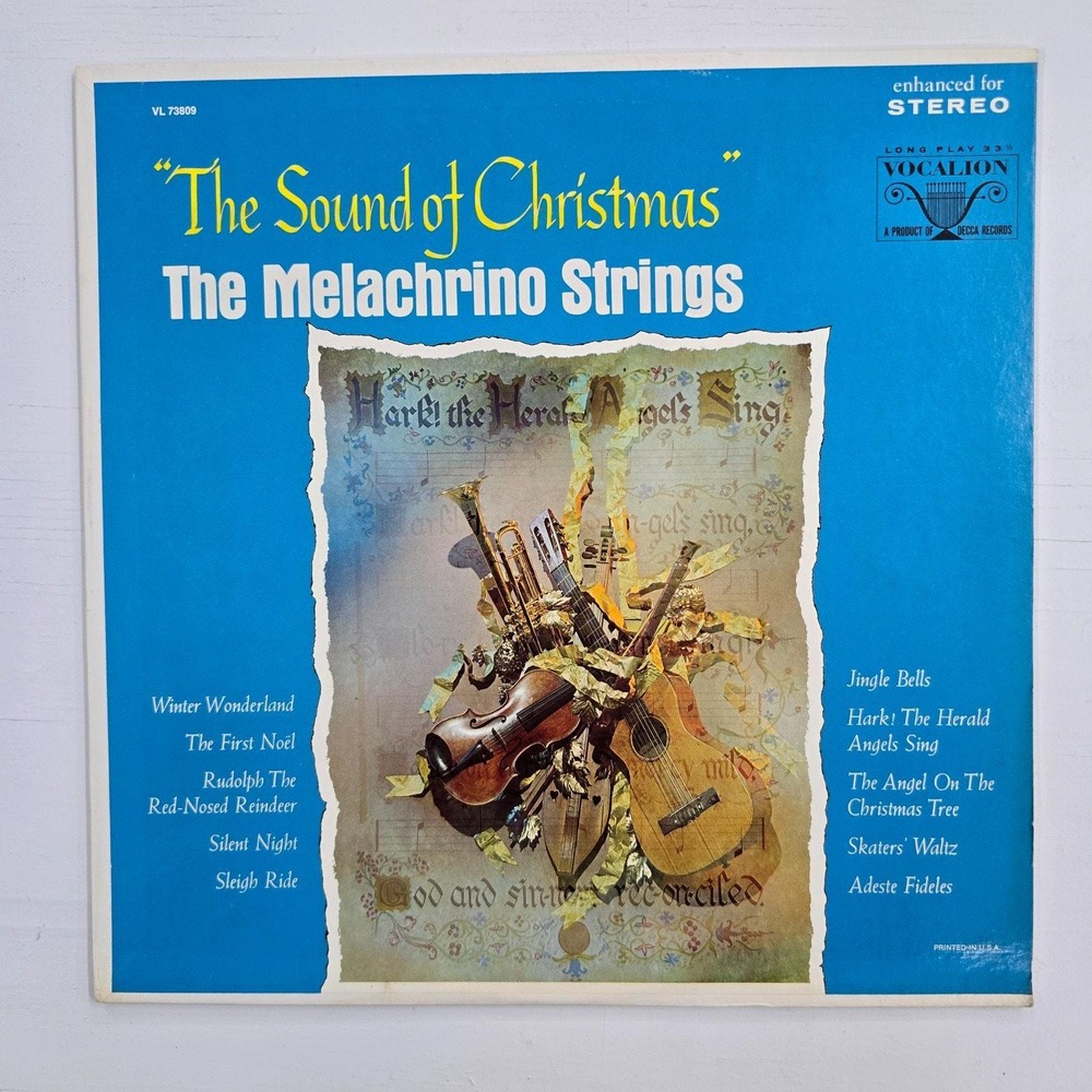 The Melachrino Strings The Sound of Christmas LP Easy Listening 1967 VL 73809
